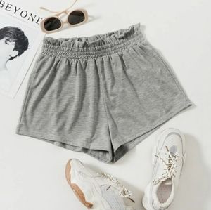 Gray high waisted shorts
